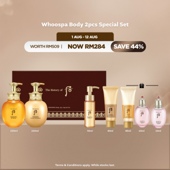 [8.8 Exclusive] Whoospa bodycare 2pcs set (worth RM509)