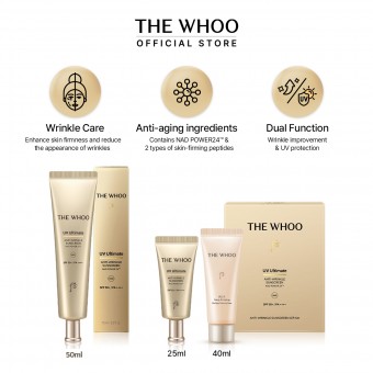 THE WHOO UV Ultimate Anti-wrinkle Sunscreen Special Set SPF50+/PA++++
