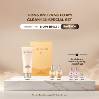 [Mid Month Exclusive] Gongjinhyang Clarifying Cleansing Foam Special Set (worth RM396)