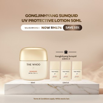 [Mid Month Exclusive] Gongjinhyang Sunquid UV Protective Lotion SPF 50+ PA++++ 50ml (worth RM392)