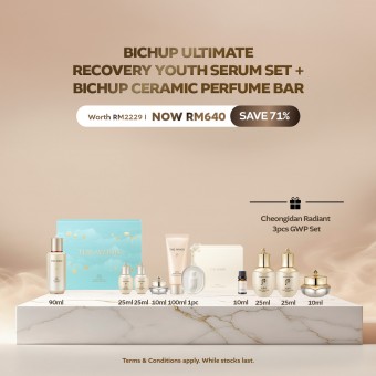 [Mid Month Exclusive] Bichup Ultimate Recovery Youth Serum 90ml Set & Ceramic Perfume Bar