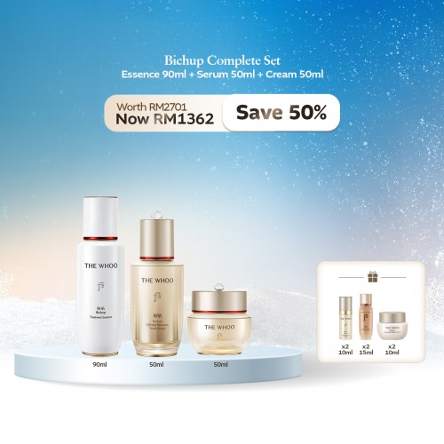 [DEC] THE WHOO Bichup Complete Set - Essence 90ml + Serum 50ml + Cream 50ml