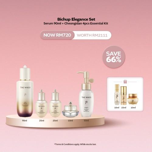 [11.11] Bichup Elegance Set - Serum 90ml + Cheongidan 4pcs Essential Kit (worth RM2111)