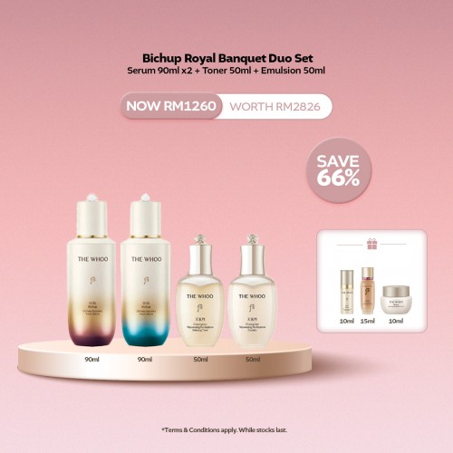 [NOV] Bichup Royal Banquet Duo Set - Serum 90ml x2 + Toner 50ml + Emulsion 50ml