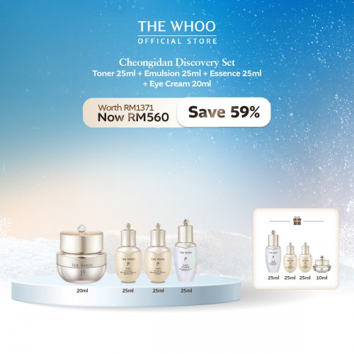 [12.12] Cheongidan Discovery Set - Eye Cream 20ml + Toner, Emulsion, Essence 25ml + Cleanser 50ml