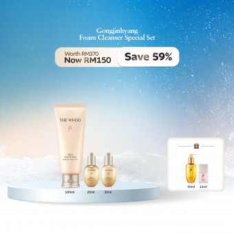[DEC] THE WHOO Gongjinhyang Clarifying Foam Cleanser Set