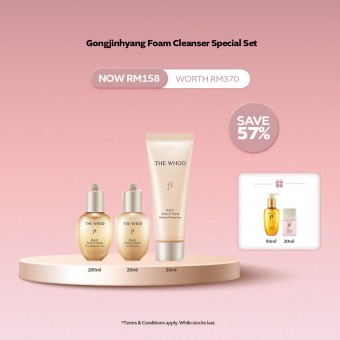 [11.11] THE WHOO Gongjinhyang Clarifying Foam Cleanser Set