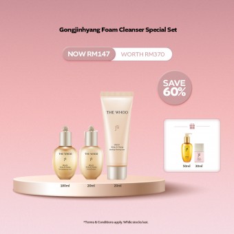 [NOV] THE WHOO Gongjinhyang Clarifying Foam Cleanser Set