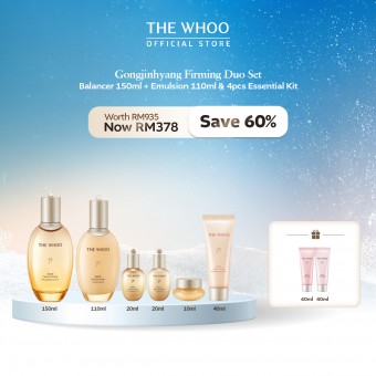 [12.12] Gongjinhyang Firming Duo Set - Balancer 150ml + Emulsion 110ml & 4pcs Kit