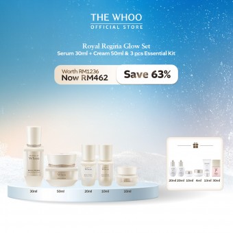 [12.12] Royal Regina Glow Set - Serum 30ml + Cream 50ml & 3 pcs Kit