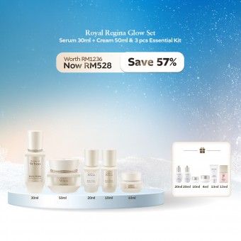 [DEC] Royal Regina Glow Set - Serum 30ml + Cream 50ml & 3 pcs Kit