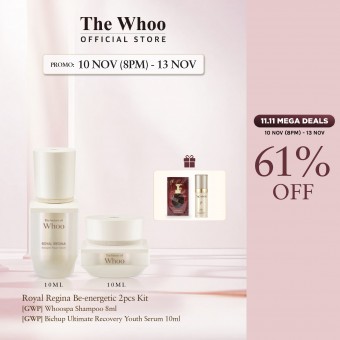 Royal Regina Be Energetic 2pcs Kit - Online Exclusive + Whoospa Shampoo + Bichup Ultimate Recovery