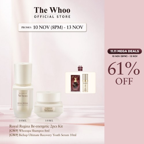 Royal Regina Be Energetic 2pcs Kit - Online Exclusive + Whoospa Shampoo + Bichup Ultimate Recovery