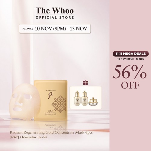 Cheongidan Radiant Regenerating Gold Concentrate Mask + Cheongidan 3pcs