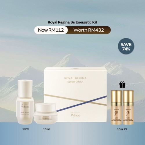 Royal Regina Be Energetic 2pcs Kit - Online Exclusive (Serum 10ml + Cream 10ml)