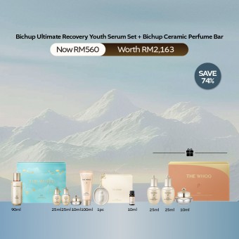 Bichup Ultimate Recovery Youth Serum 90ml Set & Ceramic Perfume Bar (worth RM1806)