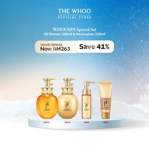 [12.12] THE WHOO WHOOSPA Special Set - Oil Shower 220ml + Moisturizer 220ml