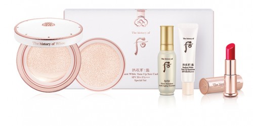 Gongjinhyang Seol Radiant White Tone Up Sun Cushion SPF50+/PA+++ Special Set