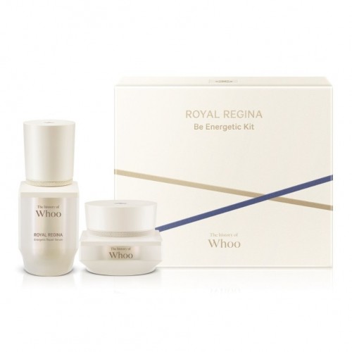 Royal Regina Be-Energetic 2pcs kit (Serum 10ml & Cream 10ml) + Bichup Moisture Anti Aging Mask 5pcs