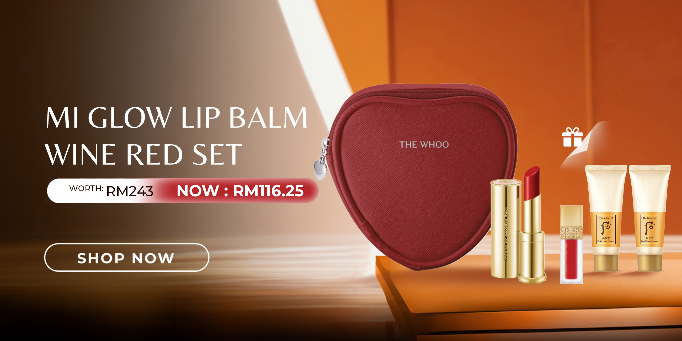 Lip Balm Special Edition Set 25% + Free Gongjinhyang Foam Cleanser 2pcs Kit
