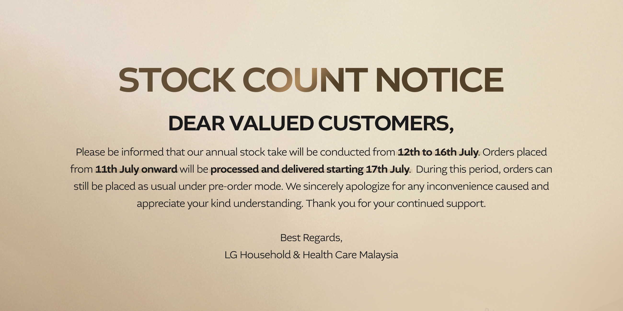1- stock take